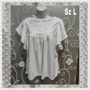 WOMENS TEXTURED DOT TOP SIZE L